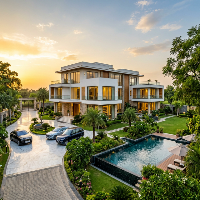 Modern Delhi Farmhouse